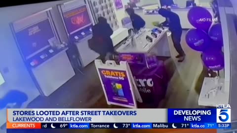 Burglaries aka SMASH N GRABS During Street Takeover in Bellflower and Lakewood