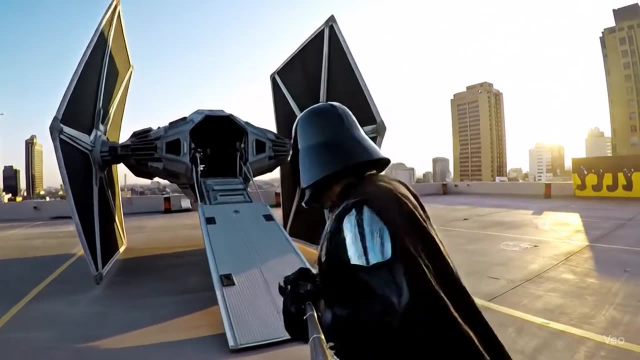 Darth Vader visita al mecánico! #darthvader #ia #mexico #risa #starwars #veo3