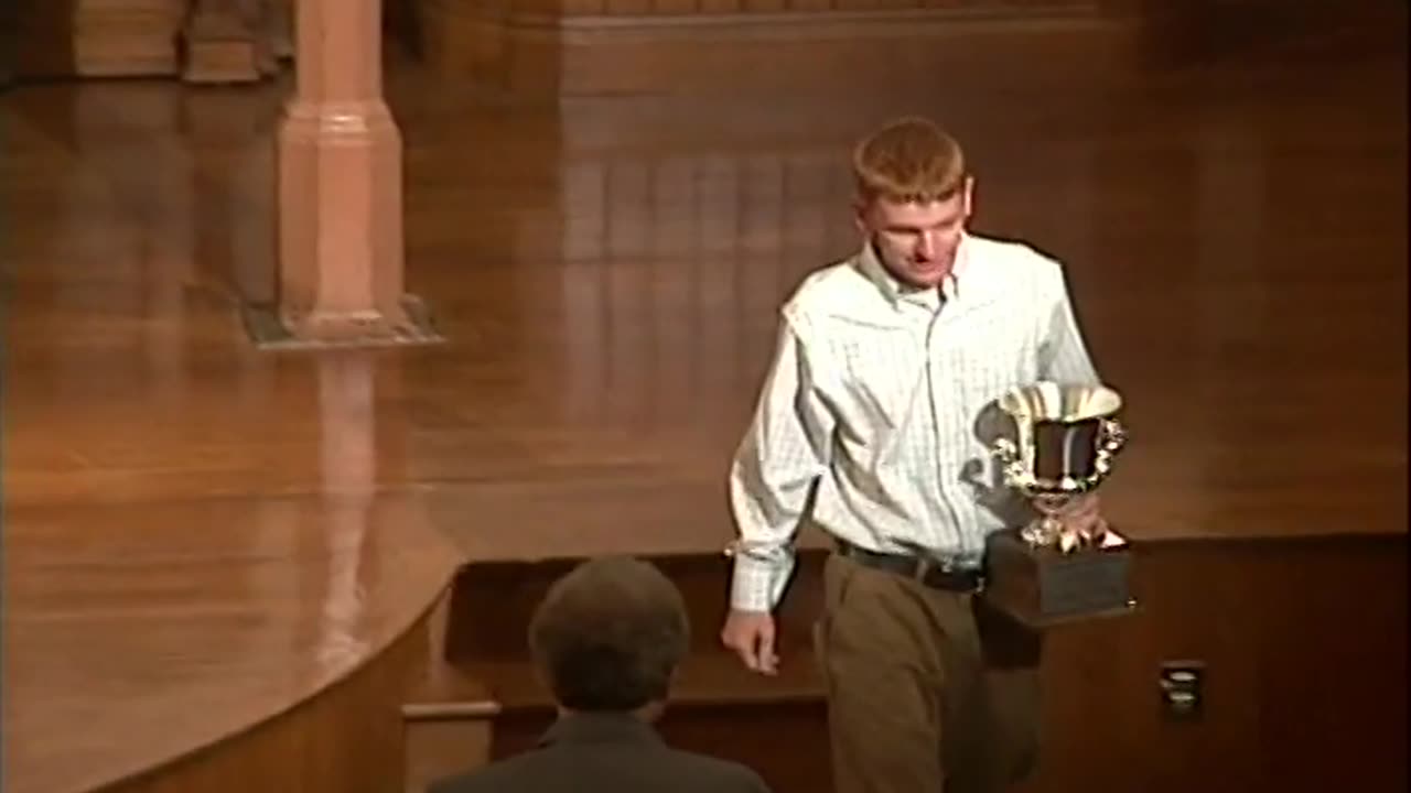 May 1, 2006 - Matt Ehinger Receives DePauw University's Walker Cup