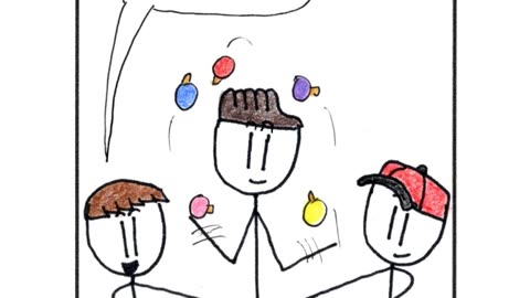 Sticky Shorts: Christmas Jugglers (Stick-y Humor Comic Video)
