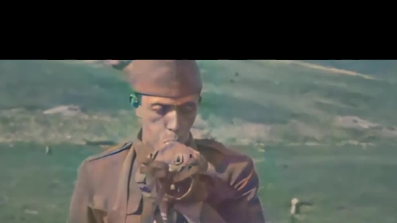 Mock Gas Attack Drill Camp Upton Officer Demonstrates #ColourisedHistory