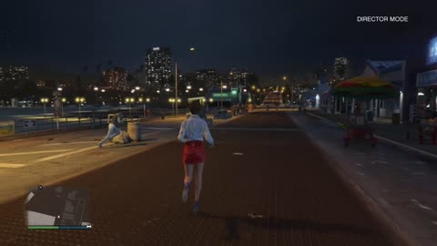 GTAV: Beating up the citizens of Los Santos (Director Mode)-Date: 8/10/2018
