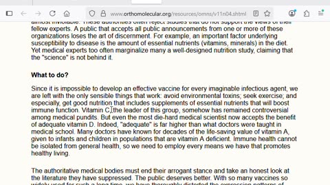Treating Measles with Orthomolecular Medicine