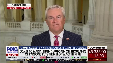 "The Biden investigation may enable Trump to declare pardons 'null and void,'" Comer argues.