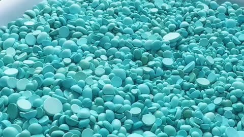20250805-6 Natural Original Turquoise Ring Face Condense Green Shine on Fingers