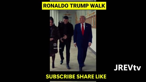 CRISTIANO RONALDO & PRESIDENT TRUMP WALK OUTSIDE WHITE HOUSE