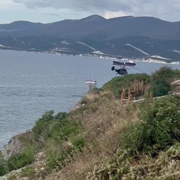 Ka-29K with puffins somewhere on the coast