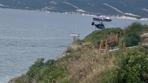 Ka-29K with puffins somewhere on the coast