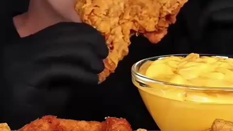dipped in delicious sauce