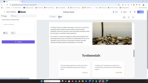 Genio Demo: Your Voice Powers an AI Agent to Build, Write, Design, and Code Complete Websites & Apps