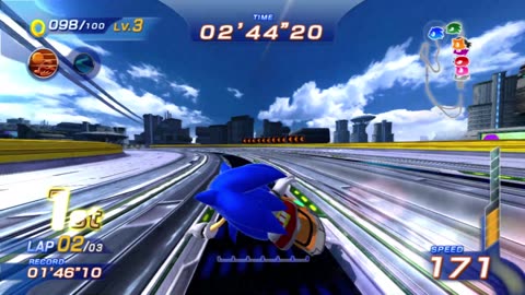Sonic Free Riders (No Kinect Patch): Sonic with Wanted on Metal City (Expert)