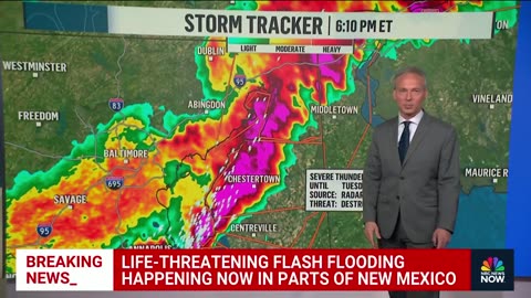 Videos show life-threatening flash flooding in New Mexico |#sunmax966