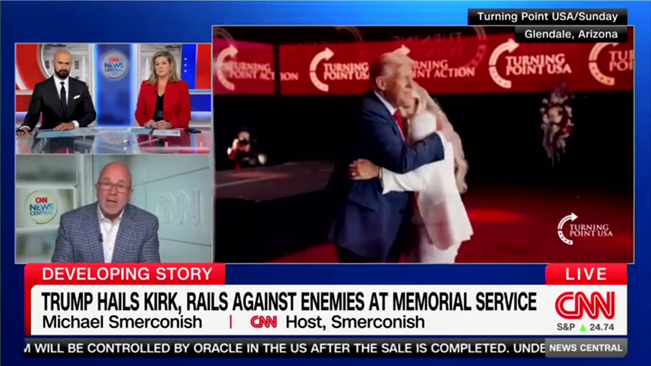 'Rose To The Occasion': CNN's Michael Smerconish Lauds Erika Kirk's Powerful Memorial Speechn