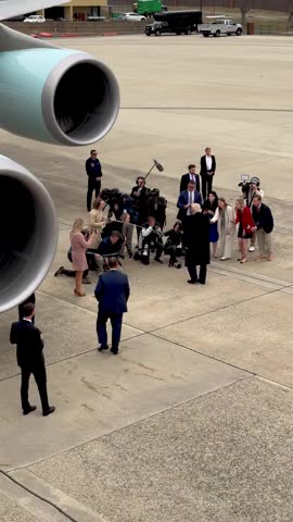 President Trump arrives at Joint Base Andrews