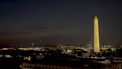 Marine One coming into Washington, D.C