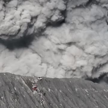 Volcanic eruption, Indonesia
