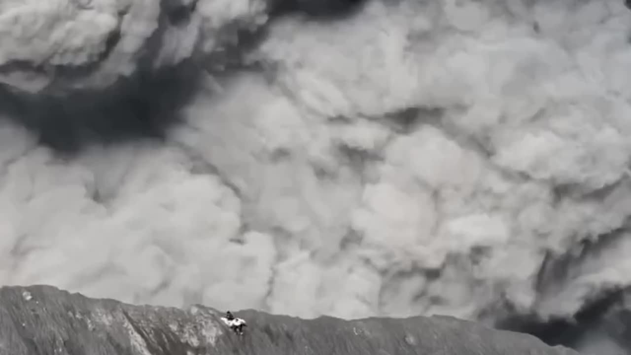 Volcanic eruption, Indonesia