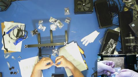 Open Frame PC case unboxing and assembling live
