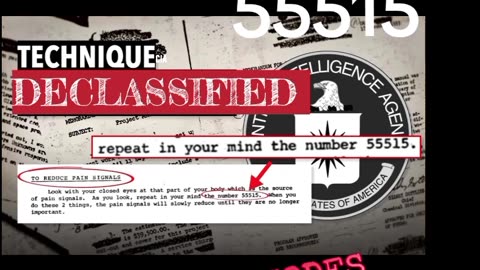 55515 CIA Cheat Code For Eliminating Pain