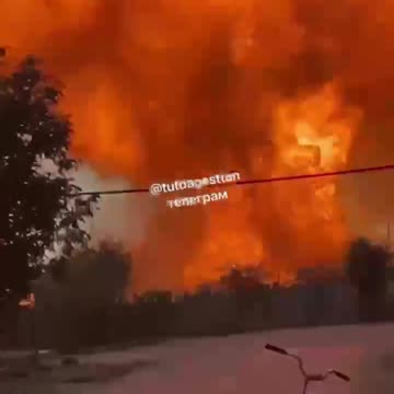 Fuel Depot Holding Much of the Supply for Russia's Dagestan Region Detonates