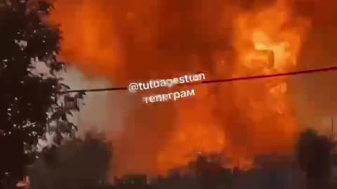 Fuel Depot Holding Much of the Supply for Russia's Dagestan Region Detonates