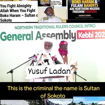 Evil Sultan Of Sokoto Criminal This is the criminal the name is Sultan Of Sokoto