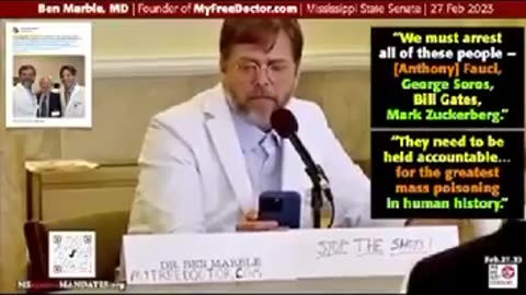 The guy calls on all the scoundrels who pushed the poison injections
