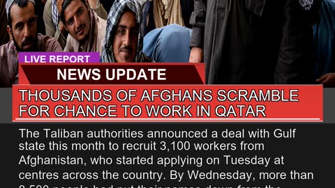 Thousands of Afghans Scramble for Chance to Work I