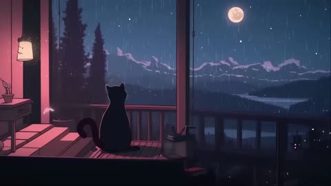 Rainy Lofi Chill 🐱 Cat Vibes & Smooth Beats Mix