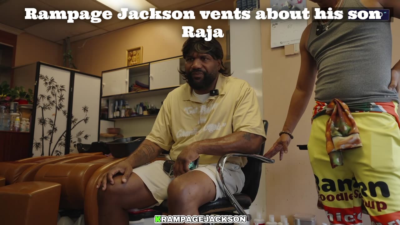 Rampage Jackson vents about his son Raja
