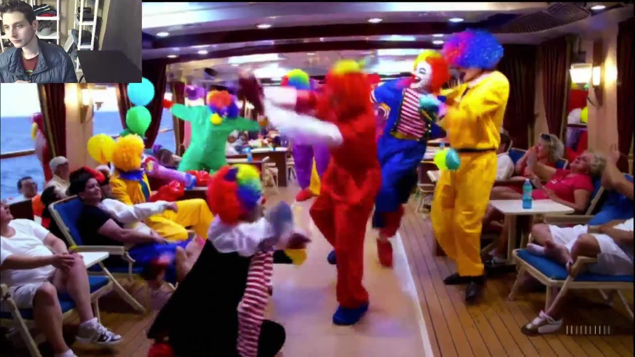 Outtake #2,290 Of The Clowns Roam Around A Cruise Ship Fake Funny Parody Video