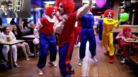 Outtake #3,018 Of The Clowns Roaming Around A Taco Bell Restaurant At A Fake Funny Parody Video
