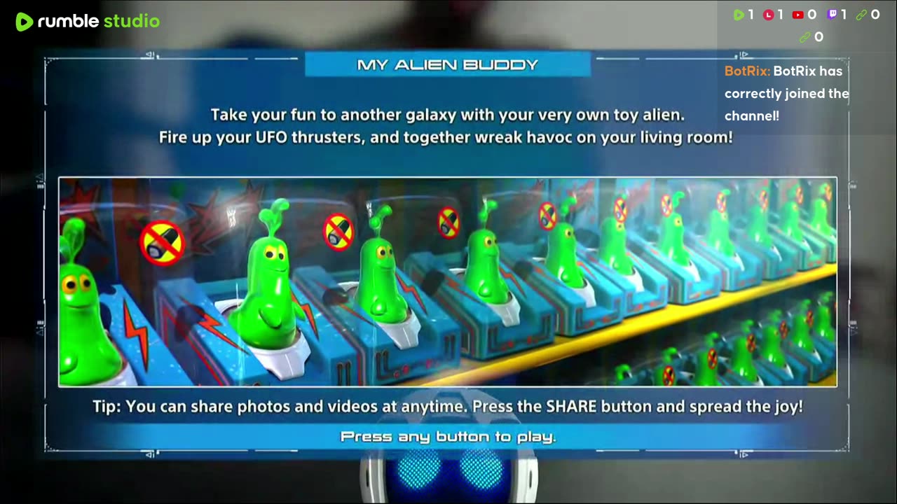 Doing the playroom and doing the alien thing obviously