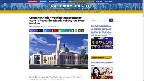Washington Recognizes Islam Instead of Expelling It - Nationalism Gone Wrong?