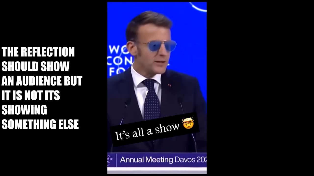 WHO WAS MACRON TALKING TO AT DAVOS?