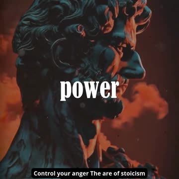 Control your anger The are of stoicism #MindsetMatters