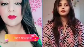 Indian vs Bangladesh hot girls liza khan ka live show pk
