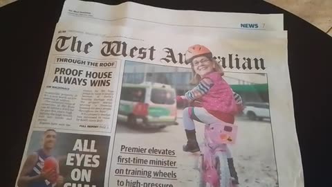 West Australian has a Mat (kind of) on the cover. What are the odds of that?