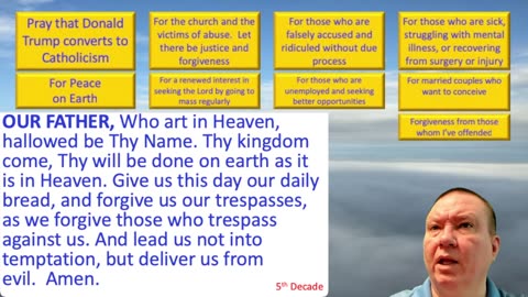 Mary's Daily Live Holy Rosary Prayer at 8:00 p.m. EDT 06/15/2025