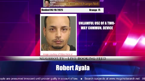 Mugshot TV - Live Arrest Booking Video Stream