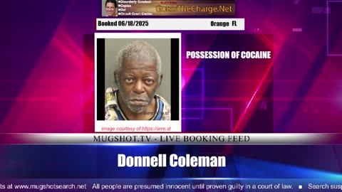 Mugshot TV - Live Arrest Booking Video Stream