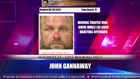 Mugshot TV - Live Arrest Booking Video Stream