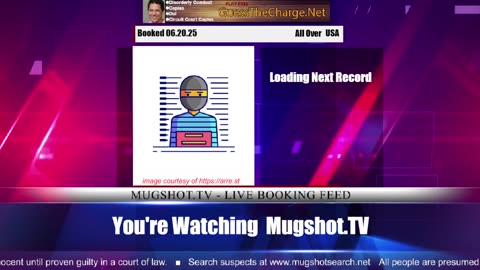 Mugshot TV - Live Arrest Booking Video Stream