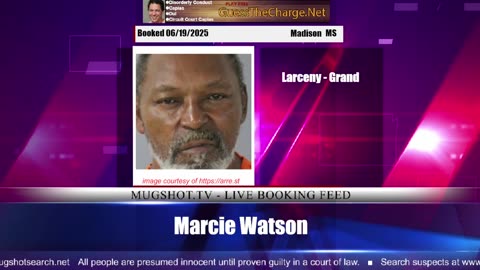 Mugshot TV - Live Arrest Booking Video Stream