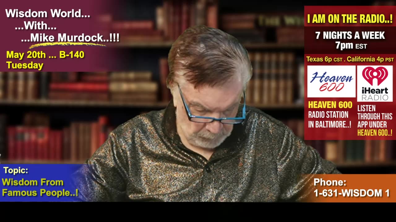 Re-Air: Wisdom World With Mike Murdock..!!!