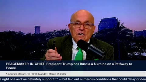 America’s Mayor Live (626) PEACEMAKER-IN-CHIEF: President Trump has Russia/Ukraine on Path to Peace