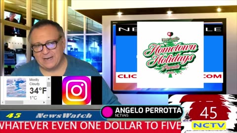NCTV45 NEWSWATCH MORNING SUN NOV 16 2025 WITH ANGELO PERROTTA
