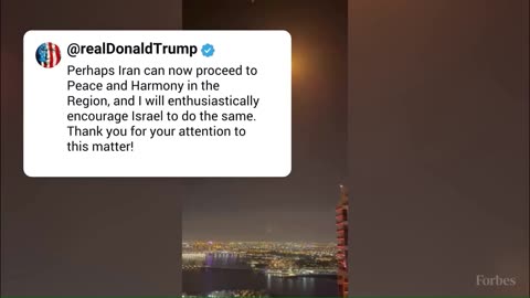 BREAKING： Trump Says ‘It’s Time For Peace’ And Thanks Iran For Early Notice Of Qatar Counterat (1)