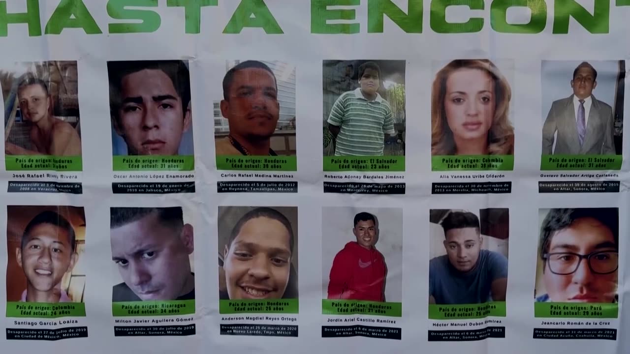 Families of disappeared Mexicans protest at Senate