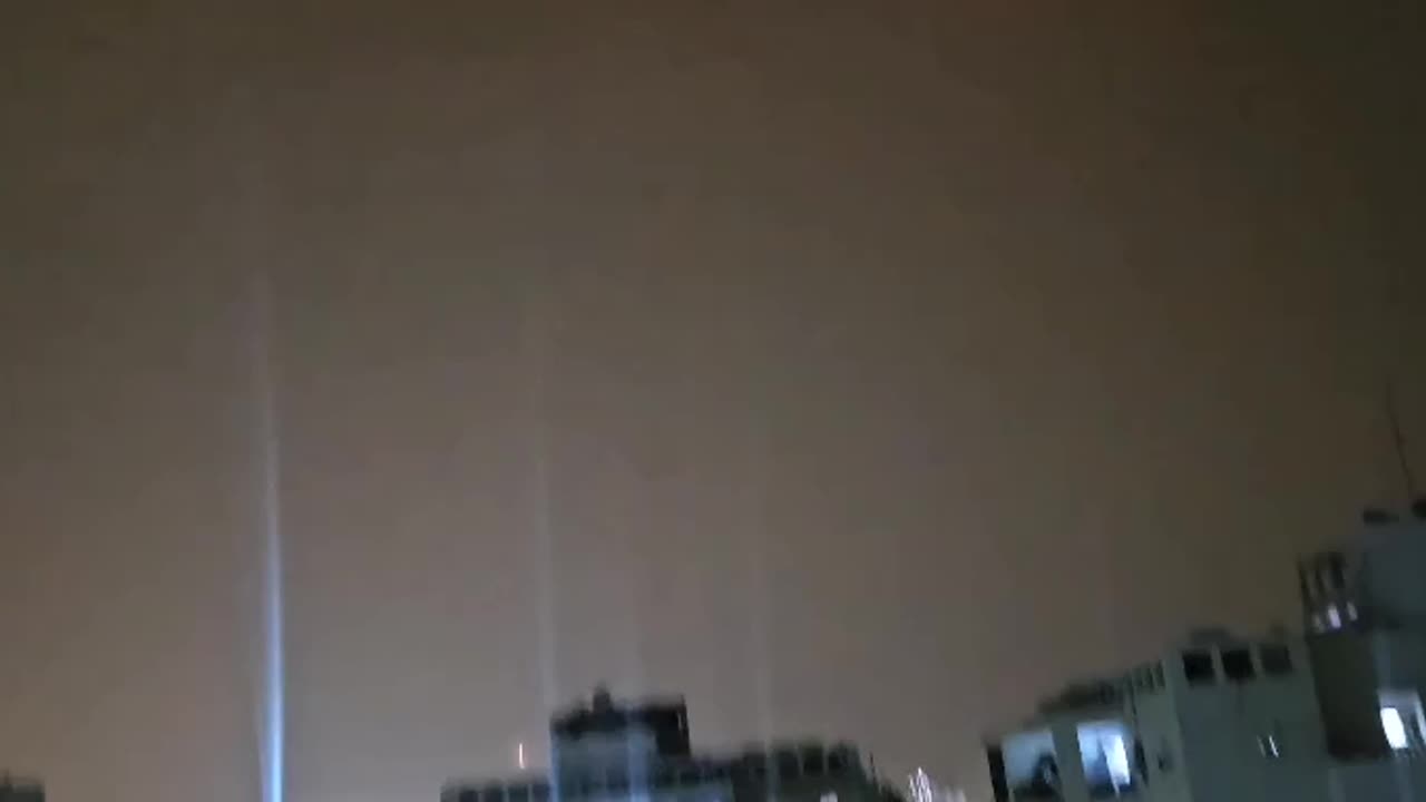 A barrage of rockets launched from Gaza in response to Israel’s massacres